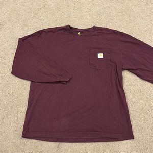Carhartt Long sleeve, Maroon, Size Large